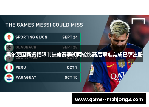 奥尔莫因薪资帽限制缺席赛季初两轮比赛后艰难完成巴萨注册 奥尔莫因薪资帽限制缺席赛季初两轮比赛后艰难完成巴萨注册