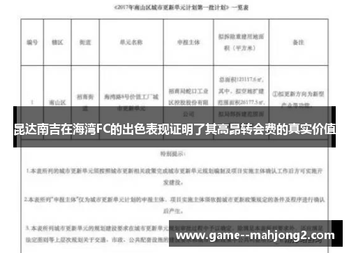 昆达南吉在海湾FC的出色表现证明了其高昂转会费的真实价值 昆达南吉在海湾FC的出色表现证明了其高昂转会费的真实价值